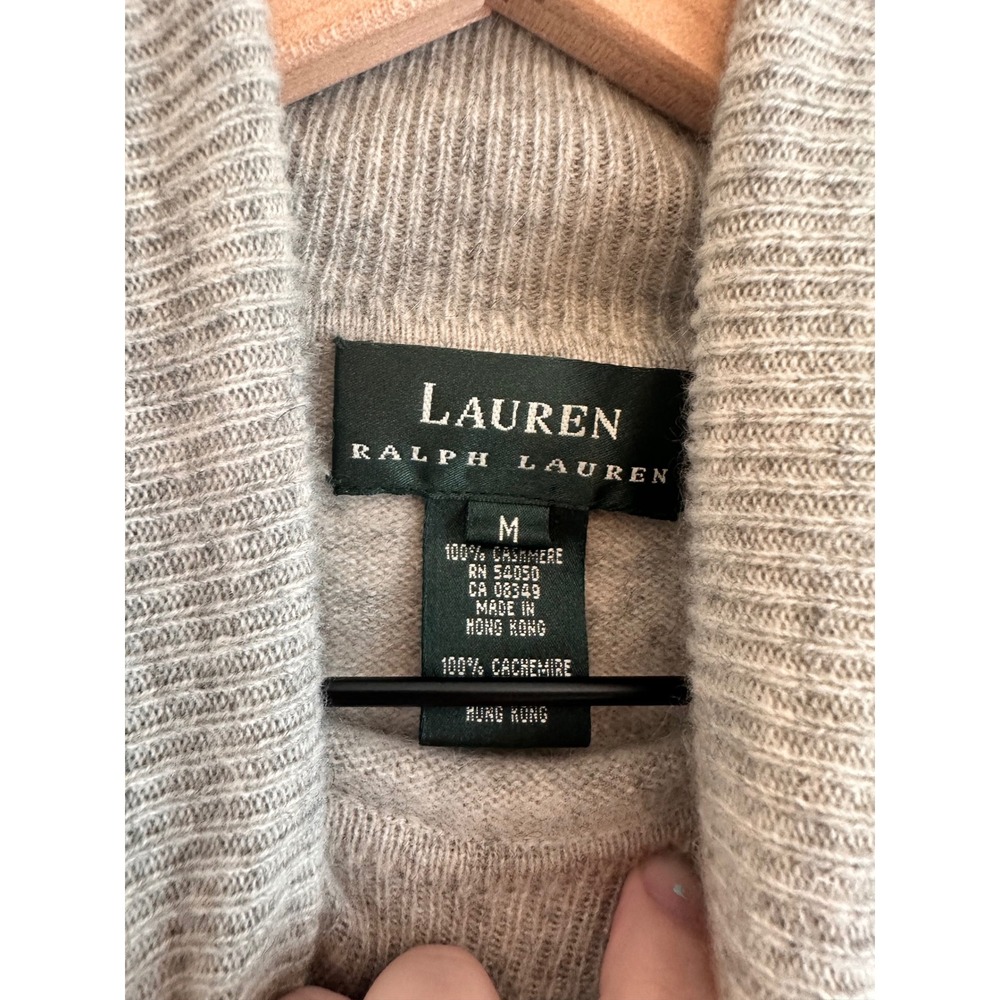 Lauren Ralph Lauren Womens 100% Cashmere Turtleneck Sweater Medium - Picture 3 of 5
